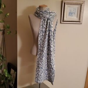 Elegant Blue and White Scarf